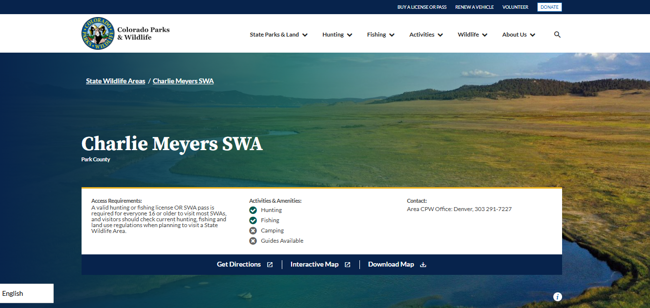Screenshot guide showing the official USGS South Platte River above Eleven Mile Reservoir flow page for Dream Stream Colorado fishing trip planning